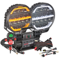Bush Ready Kit With Big Red Compressor QUAD-FLATE and 9 Inch Covert Driving Lights