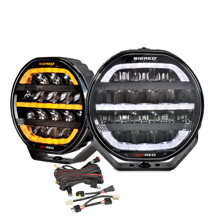 Covert 7-Inch LED Driving Lights for off-road vehicles