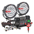 Bush Ready Kit With Big Red Compressor QUAD-FLATE and 7 Inch Driving Lights