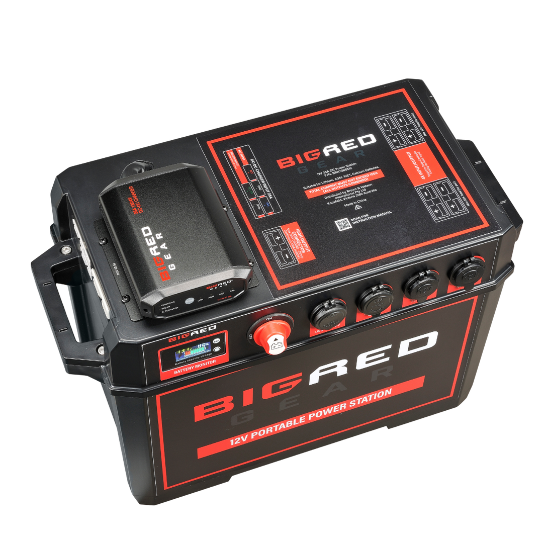 12V Power Station with 25A DC-DC Charger