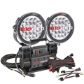 Touring Essentials Kit With Big Red Compressor and 9 Inch Driving Lights